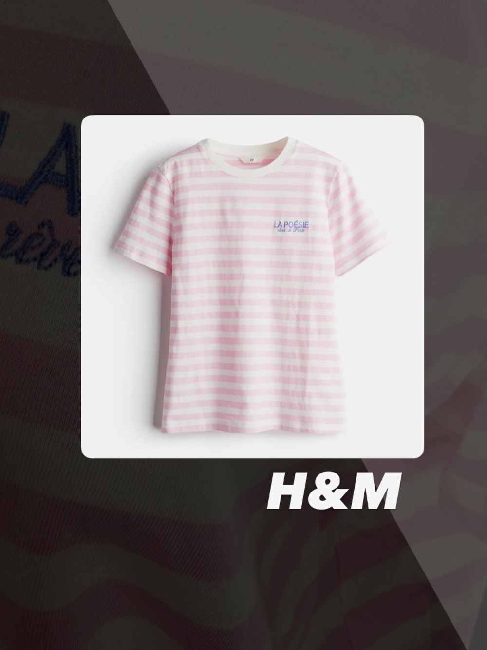 EUC H&M La Poésie Tee Shirt